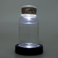 Miniatyrbillede 2 af 8: Cup Wine Bottle Coaster med skiftende LED-lys Sort Shell Hvidt lys Intet batteri inkluderet