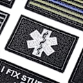 Miniatyrbillede 4 af 5: 20 stk. tilfældige taktiske patches, fuld broderi med velcro til kasketter, tasker, rygsække, veste, militæruniformer, taktisk udstyr osv.