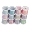 Miniatyrbillede 5 af 8: 12 stk. armbåndssnor 0,2 mm 328 fod klippbar strækbar stærk polyester DIY smykker halskæde snor til smykkehåndværk