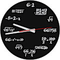 Miniatyrbillede 1 af 5: Matematisk Moderne Design Vægur Akryl Vægur Dekoreret med Simpel Matematisk Ligning