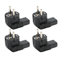 Pikkukuva 2 / 8: 4 kpl EU 4,8 mm IEC320 C13 Converter 90 asteen power kannettavien tietokoneiden power EU Plug 100-250V