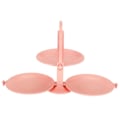 Miniatyrbilde 6 av 8: Fruktfat Bærbar Flerlags Foldbar Plate Moderne Stuebord Fruktoppbevaringskurv (Rosa)