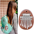 Miniatyrbillede 1 af 4: Mini Kalimba Solid Træ Tommel Klaver til Optræden