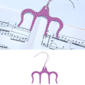 Miniatyrbild 6 av 8: 2 st metallnotställshållare monteringsklämma för musiker födelsedagspresent bokstöd (lila)