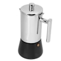 Miniatyrbillede 7 af 8: Induktionsopvarmet Moka Pot Komfur Kaffemaskine Rustfrit Stål Italiensk Kaffemaskine til Hjemmet 200ml 4 Kopper