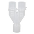 Miniatyrbillede 1 af 8: Genanvendelig åndedrætsmaskineslangeadapter 15 mm til 22 mm Y-form plast iltslangeadapter