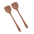 Miniatyrbilde 3 av 8: 2 stk trespatel i tre med langt håndtak for blanding og snuing 38,5 cm / 15,2 tommer
