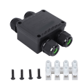 Miniatyrbillede 2 af 8: IP68 vandtæt samledåse 10-14 mm professionel 4-vejs elektrisk forbindelsesdåse til undervandsteknik udendørs