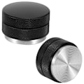 Miniatyrbillede 8 af 8: Rustfrit kaffekværn med justerbar højde, fordeler, nivellering, værktøj med skridsikker gevind, 58 mm gevindbund, sort