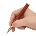 Miniatyrbillede 4 af 8: Sandeltræ Fyldepen 0,5 mm Iridium Nib Kalligrafi Praktiserende forretningsgave