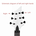 Miniatyrbild 4 av 5: Gitarr Lås Stämskruvar TL LP Elektrisk Lås Sträng Stämskruv B