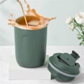 Miniatyrbillede 3 af 5: Rustfri stål kaffekop rejsekrus dobbeltvægget vakuumkop hvid