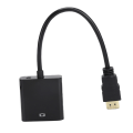 Miniatyrbild 7 av 8: HD Multimedia Interface till VGA Adapter Converter Kabel för dator Laptop Monitor Projektor Svart