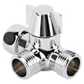 Miniatyrbillede 1 af 8: G1/2\" Bruse Trevejs T-formet Adapter Vandafleder Stik Toilet Bidet Vandseparator