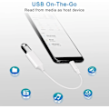 Miniatyrbild 3 av 5: 2 st Vita USB C Hane till USB 3.0 Hona Adapter 2-Pack, Thunderbolt 3 Typ C OTG-omvandlare för MacBook Pro, iPad Air 4 5, Galaxy Z Fold 5, S23 S22 Plu