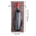 Miniatyrbillede 4 af 5: 1 til 10 Jute Vinposer Blindsmagning af Vin, Vinposer Bryllupsbordnumre, Vinsmagningsposer, Fest
