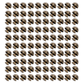 Miniatyrbild 6 av 8: 100 set svampnitar runt huvud 10 mm galvanisering halvcirkellegering Runt huvudnitar för punkkläder skor brons