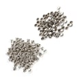 Pikkukuva 4 / 8: 100Settiä 8 x 8mm Double Cap niitti Metalli Nahka Askartelu Korjaukset Nastat Piikkikoriste (hopea)