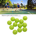Miniatyrbild 5 av 5: 12 st 74 mm 40 hål pickleballs PE plast hög elasticitet pickleball utomhus hål bollar grön