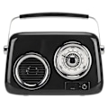 Pikkukuva 2 / 8: Retro Radio Bluetooth Kaiutin Kannettava Kädessä pidettävä HiFi Stereo Ääni Söpö vanhanaikainen radiokaiutin juhliin ulkona musta