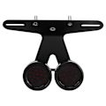 Miniatyrbillede 2 af 8: Universal Motorcykel Modifikation Sort 2 Hoved LED Brems Baglygte Hale Signal Lys Lampe