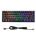 Miniatyrbilde 1 av 8: Mekanisk tastatur 61 taster Fargeblanding Ergonomisk design Hurtig respons Type C kablet tastatur Rød bryter