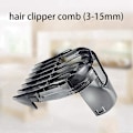 Miniatyrbillede 2 af 5: 3-15mm Hårklipper Kam kompatibel QC5510 QC5530 QC5550 QC5560 QC5570 QC5580 Hårtrimmer Erstatningskam-B13