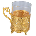 Miniatyrbilde 7 av 8: Ølkrus i legert glass Matal ølkopp samleobjekt dekorativt whiskykrus Drikkekrus til farsdagens julebursdag Golden (J18149)