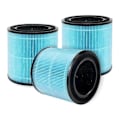 Miniatyrbild 1 av 5: 3 st AP0601 Luftrenare Ersättningsfilter kompatibelt med AIRTO, 4-stegs H13 True HEPA-filter, AP0601-RF Filt