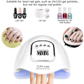 Miniatyrbild 5 av 5: UV LED-nagellampa - Professionell gelpoleringstork med 4 timerinställningar, automatisk sensor och LCD-display