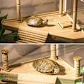 Miniatyrbilde 5 av 5: Flytende plattform for skilpadder med brygge og reptile klatrestige