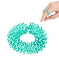 Miniatyrbillede 8 af 8: Spiky Sensoriske Fingerringe Fingre Massage Stresslindrende Smerteterapi Ringe til børn Voksne Grøn