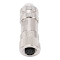 Miniatyrbild 3 av 5: M12 Sensor Kontakt 8 Pin IP67 Vattentät Kallpressning Hona Aviation Plugg för Bil Husbil Båt