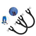Miniatyrbillede 4 af 5: Passende 2 stk. Ski Tip Connector Kontrolkile Ski Træningshjælp Snowboard Connector