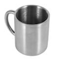 Miniatyrbild 1 av 8: Bärbar student rostfritt stål dubbelväggig mugg resecamping kaffe te mjölk kopp hållbar