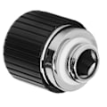 Miniatyrbillede 3 af 8: Rørkompressionsfitting G1/4in gevind indvendig sekskant M8 fastgørelse hårde rørfittings til computer vandkølesystemsort