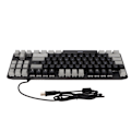 Miniatyrbilde 3 av 8: 87-tasters mekanisk tastatur RGB-bakgrunnsbelysning blå bryter rask respons USB svart grå datamaskintastatur for hjemmekontor