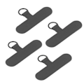 Miniatyrbillede 4 af 8: 10 stk. Telefon Tether Tab Universal Mobiltelefon Lanyard Patch Uden Klæbemiddel Til De Fleste Smartphones Forhindrer Tab Sort