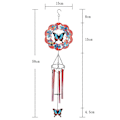 Pikkukuva 3 / 5: Tuulikellot perhosaiheella ulkokäyttöön, 3D-tuulispinnerillä, A