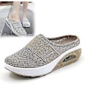 Miniatyrbillede 1 af 5: Ortopædiske Skridsikre Luftpude Slip-on Vandresko - Khaki EU 42