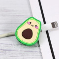 Miniatyrbillede 5 af 5: Grøn Avocado telefonopladerkabelbeskytter - sæt med 2