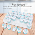 Miniatyrbild 7 av 8: 26-delad bokstavsform - DIY-kakform för kakor, kakskärare, fondantform (versaler)