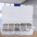 Miniatyrbild 5 av 7: 360 st M2.5 Cross Rostfritt Stål Skruv Bolt Mutter Bricka Sortiment Set