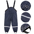 Pikkukuva 1 / 4: Vedenpitävät unisex-lasten sadehaalarit 86 Navy