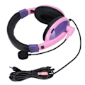 Miniatyrbilde 1 av 8: BH3688 kablet headset 3,5 mm hybrid multifunksjonsplugg med omnidireksjonell mikrofonstøtte for XBOX for PS4Pink Purple
