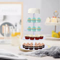 Miniatyrbild 5 av 8: Cupcake-ställ med flera runda nivåer, transparent akryl, hög stabilitet, cupcake-torn för visning, servering, fest, 5 nivåer