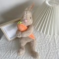 Miniatyrbillede 5 af 5: Påskehare Trætoppe Dekoration til Hjemmefestartikler Ferie Bordplade brun