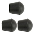 Miniatyrbilde 6 av 8: 3 STK krykkespisser 22 mm indre diameter gummimateriale Innebygd kobberplate spadestokkspisser for utskifting