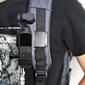 Miniatyrbillede 4 af 8: Roterende Rygsæk Clip Kompatibel med DJI OSMO Pocket 2 Bærbar Action Kamera Stabilisator