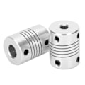 Miniatyrbilde 3 av 8: 2 stk akselkobling fleksibel enkoder aluminiumslegering kobling trinnmotor DIY 3D-skriver 5x8 mm